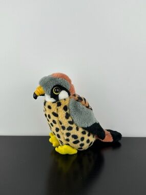 Wild Republic Rare K&M Audubon American Kestrel Bird 6.5” Plush No Sound